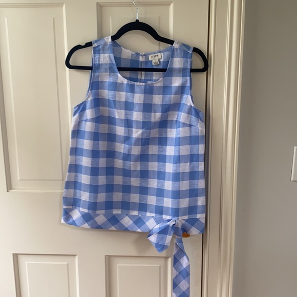 J crew Large Gingham Top - Picture 2 of 4